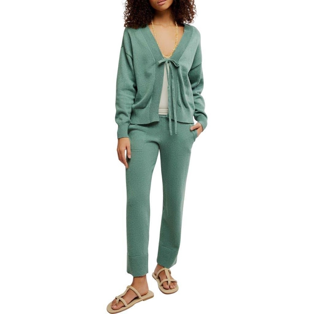 Free People Solar Sweater Set in Reef Green
